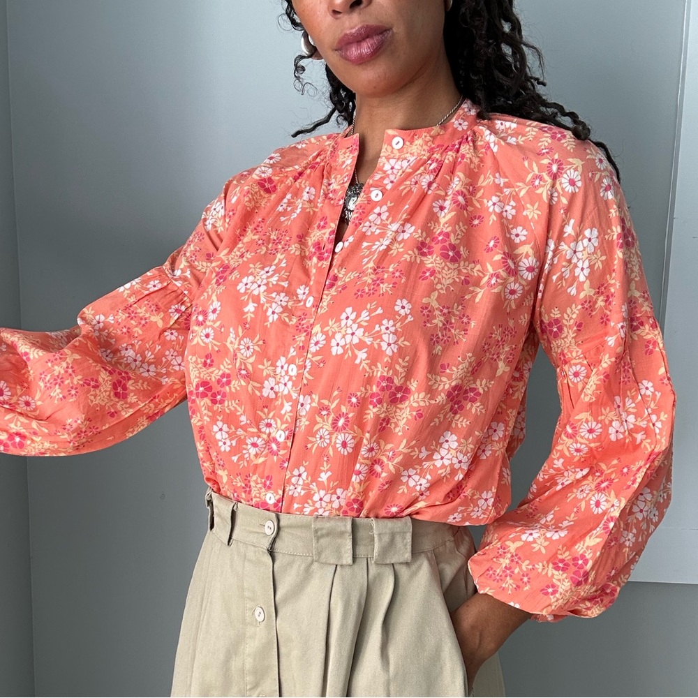 Cotton peasant blouse